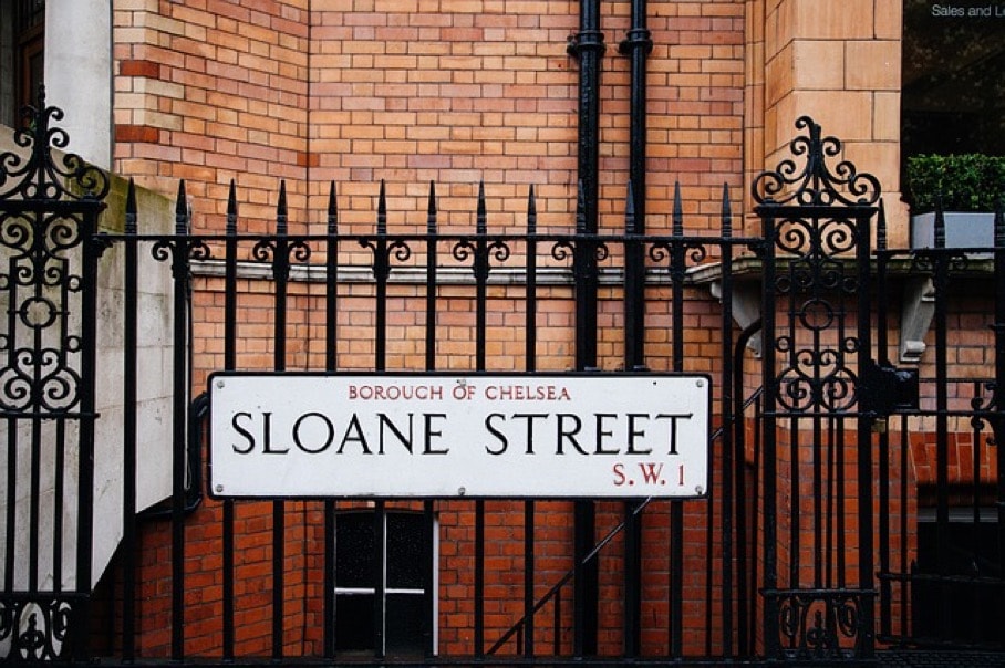 Image of London Sloane Street Sign